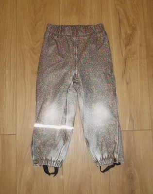 mikk-line Mädchen Thermo Fleece Matschhose Gr. 98-104 wasserdicht grün warm a - Bild 1 von 4