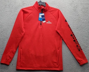Georgia Bulldogs Columbia Sweatshirt Fußball Herren S rot langarm Quarter Zip - Bild 1 von 11