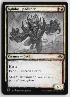 Rakdos Headliner (Showcase) U Modern Horizons 2 374 NM - Image 1 of 2