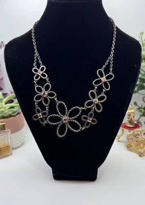 沙漠玫瑰正面项链雅芳可调节水钻 — 第 1/4 张图片