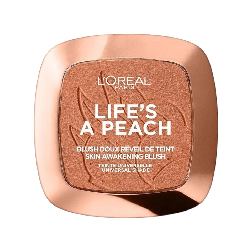 L'Oreal Life's A Peach Rouge Skin Awakening Blush 01 Peach Brandneu Versiegelt