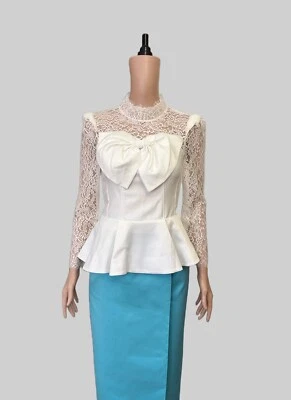 Khmer Traditional Outfit / Cambodian Clothes - 2 Pieces, Khmer Shirt & Skirt - Image 1 of 4