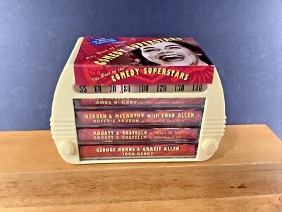 NOS Comedy Superstars 4 Cassettes in Radio Case Original 1940's Broadcasts  — 第 1/4 张图片