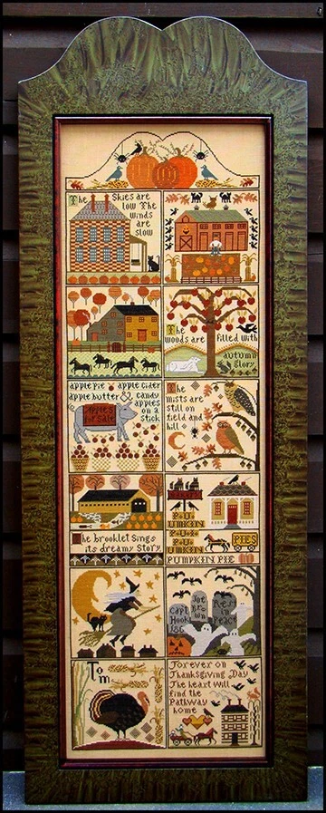 Autumn at Hawk Run Hollow - Carriage House Samplings New Chart - Image 1 of 1