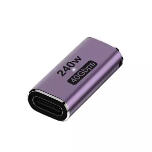 USB4.0 Type-C Female To Female Adapter Coupler 240W 40Gbps 8K For Thunderbolt - Picture 1 of 12