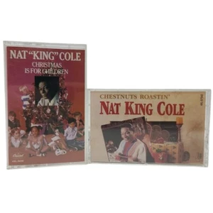 Nat King Cole - Christmas Is For Children & Chestnuts Roastin' Cassette Lot VG - Picture 1 of 3