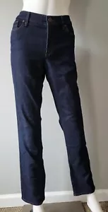 Jeans dritti moderni Ann Taylor Loft taglia 6 lavati scuri 32X30 - Foto 1 di 3