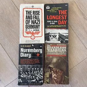 x4 World War II Paperbacks Nuremberg Warriors Longest Day Fall SEE CONITION - Bild 1 von 9