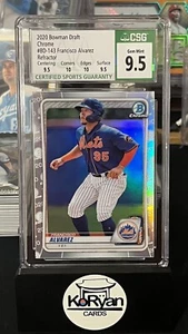2020 Bowman Chrome Refractor Francisco Alvarez Rc #BD-143 CSG CGC 10 Gem Mint - Picture 1 of 2