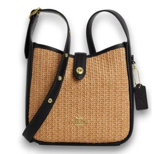 Borsa a tracolla Coach Hadley Mini nuova con etichette Im/Toast/Black codice CAL61 IMXUB - Foto 1 di 6