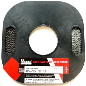 100' x 3/8 x 4S SKIP TOOTH CARBON FLEX-BACK BANDSAW COIL STOCK MK MORSE BAND SAW - Picture 1 of 3