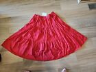 NWT Lularoe Coletta Skirt 3-Tier RED Size XL with Pockets