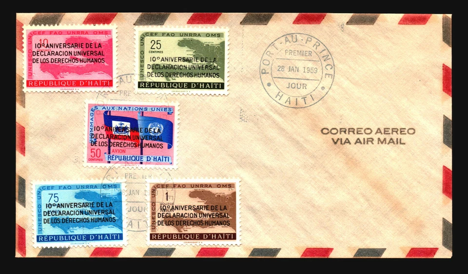 Haití 1959 Serie FDC (II) - Z14810 Foto 1 de 2