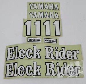 Vintage Kraft Kyosho Eleck Rider RC Motorcycle Vintage 1979 Decals stickers 8 pc - Picture 1 of 3