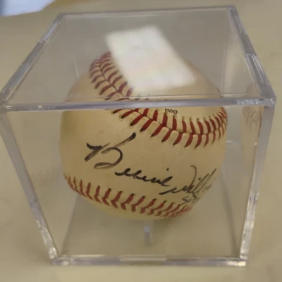 Bernie Williams Minors Signed Auto Autograph Rawlings Gulf Coast Game Used Ball - Image 1 of 4