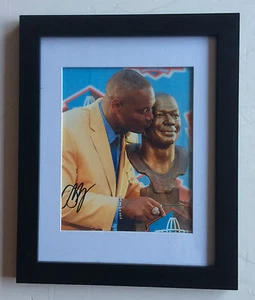 TB Buccaneers #55 DERRICK BROOKS Signed Autographed Football FRAMED Photo COA - Picture 1 of 1