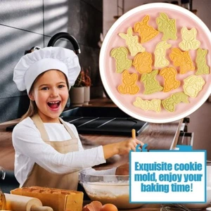 8Pcs/Set Cookie Cutters Baking Cake Moulds Biscuit DIY Rabbits Christmas Easter - Picture 1 of 6