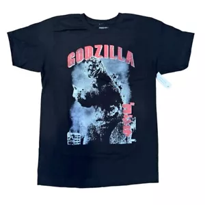 New Godzilla Official Black Short Sleeve Graphic Tee Godzilla M Japanese Monster - Picture 1 of 4