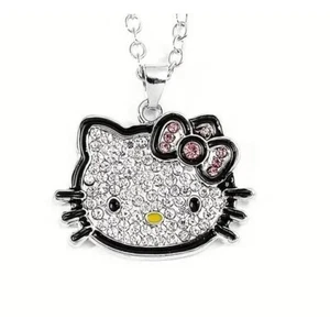 SANRIO HELLO KITTY Sparkly gemstone necklace - FREE BAG & STICKERS INCLUDED - Picture 1 of 6