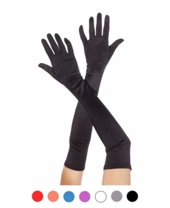 Brandneu Opernlänge Satinhandschuhe Musikbeine 452 - Bild 1 von 8