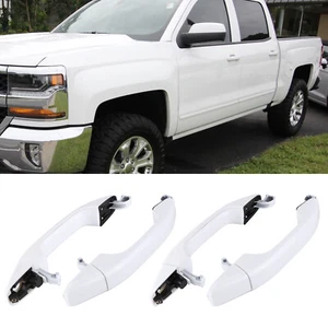 TIRADORES DE PUERTA OLÍMPICOS BLANCOS (JUEGO DE 4) PARA CHEVY SILVERADO GMC SIERRA 2014-2018 - Imagen 1 de 21