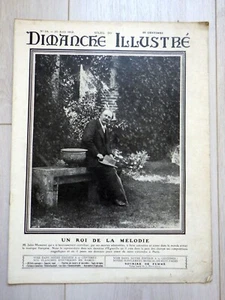SOLEIL DU DIMANCHE 1912 (Nr 34) Jules Massenet à Egreville - Picture 1 of 1