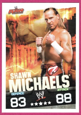2009 TOPPS WWE SLAM ATTAX [EVOLUTION] WRESTLING TCG CARD - Shawn MICHAELS [RAW] - Image 1 of 2