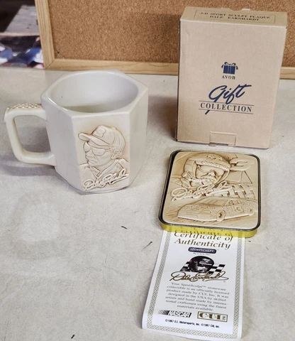 Dale Earnhardt 50th Anniversary Mug & Plaque - Avon Cover