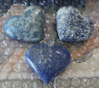 Lapis Lazuli Heart Bundle 3 Hearts Included 2457 Grams