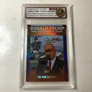 Tarjetas 2024 47th President Trump The King Returns Make America Great Again - Imagen 1 de 3