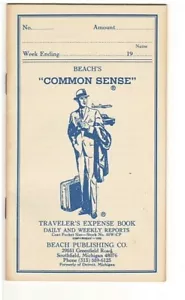 Beach's BLANK Expense Book Vintage 1986 Report Booklet UNUSED Common Sense NEW - Picture 1 of 3