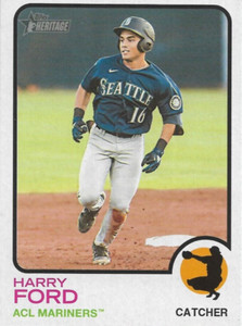 2022 Topps Heritage Minors Base #123 Harry Ford ACL Mariners