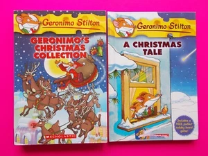 GEROMIMO'S CHRISTMAS COLLECTION & A CHRISTMAS TALE By GERONIMO STILTON *LIKE NEW - Picture 1 of 8