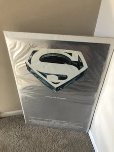 Superman 1978 Silver Logo Advance Movie Rolled Poster Christopher Reeve - Picture 1 of 15