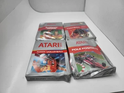 4 NEW CRUSHED ATARI 2600 GAMES FOOTBALL /RS VOLLEYBALL/TENNIS POLE POSITION #i4 - Image 1 of 4