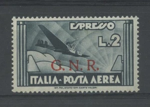 RSI E LUOGOTENENZA 1944 L.2 EX. AEREO BS ** LUSSO CERT. - Picture 1 of 1