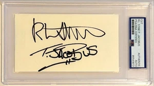 R.L. Stine Tim Jacobus Goosebumps 2x Signed Auto 3x5 Index Card PSA DNA Slabbed - Picture 1 of 1