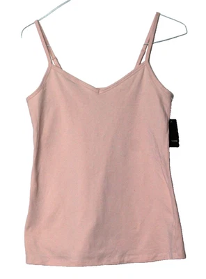 CAMISETA CAMISOLA TÓRRIDA damas talla 0X rosa claro tirantes espagueti elásticos Foto 1 de 4