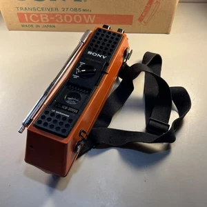 Sony ICB-300W Walkie Talkie Pomarańczowy Vintage z oryginalnym pudełkiem - Zdjęcie 1 z 8