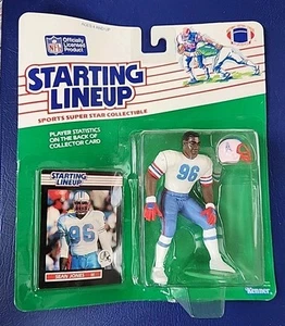 Kenner 1989 alineación inicial Sean Jones sin usar, en caja NFL Houston Oilers - Imagen 1 de 6