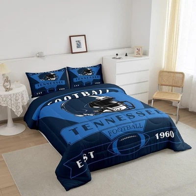 Tennessee Titans Queen Comforter Bedding Set 5 Piece Football set - Image 1 of 3