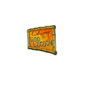 Pantalones Cuadrados Bob Esponja Exclusivos de Culturefly Bienvenido a Goo Lagoon Pin Epoxi Nuevo en Paquete - Imagen 1 de 1