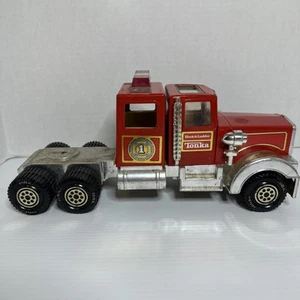 Vintage 1980s Tonka No 1 Fire Truck Hook and Ladder Pressed Steel Semi ONLY - Picture 1 of 11