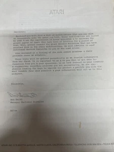 Atari - Bulletin  -Modifications for Game Improvement (5 pages / over 20 games) - Picture 1 of 2