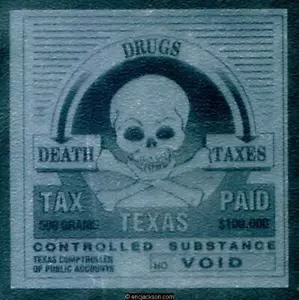 TX DRC6S Specimen, VOID in No. box, VF - Picture 1 of 1
