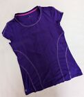 Athleta T-shirt à manches courtes femme petit violet course entraînement léger