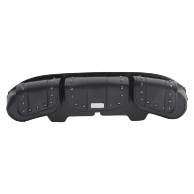 Bolsa de parabrisas 3 bolsillos Tri Pouch apta para Harley Touring Electra Glide 96-13 NUEVO Foto 1 de 4