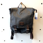 Johnston & Murphy Waxed Canvas & Leather Padded Interior Laptop Backpack 0531AF
