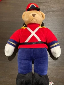 Militär Stofftier Plüsch Teddybär Garde Uniform Weste Vintage 16 Zoll Aurora - Bild 1 von 11