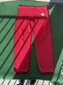 Vintage Russell Athletic 49ers Sweatpants Mens Lar Red 90's Comfort Lounge 39x30 - Picture 1 of 7